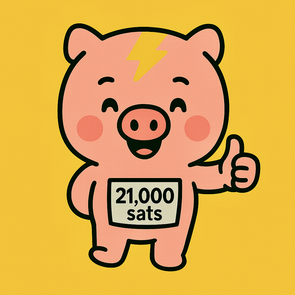 Lightning Piggy thumbs up